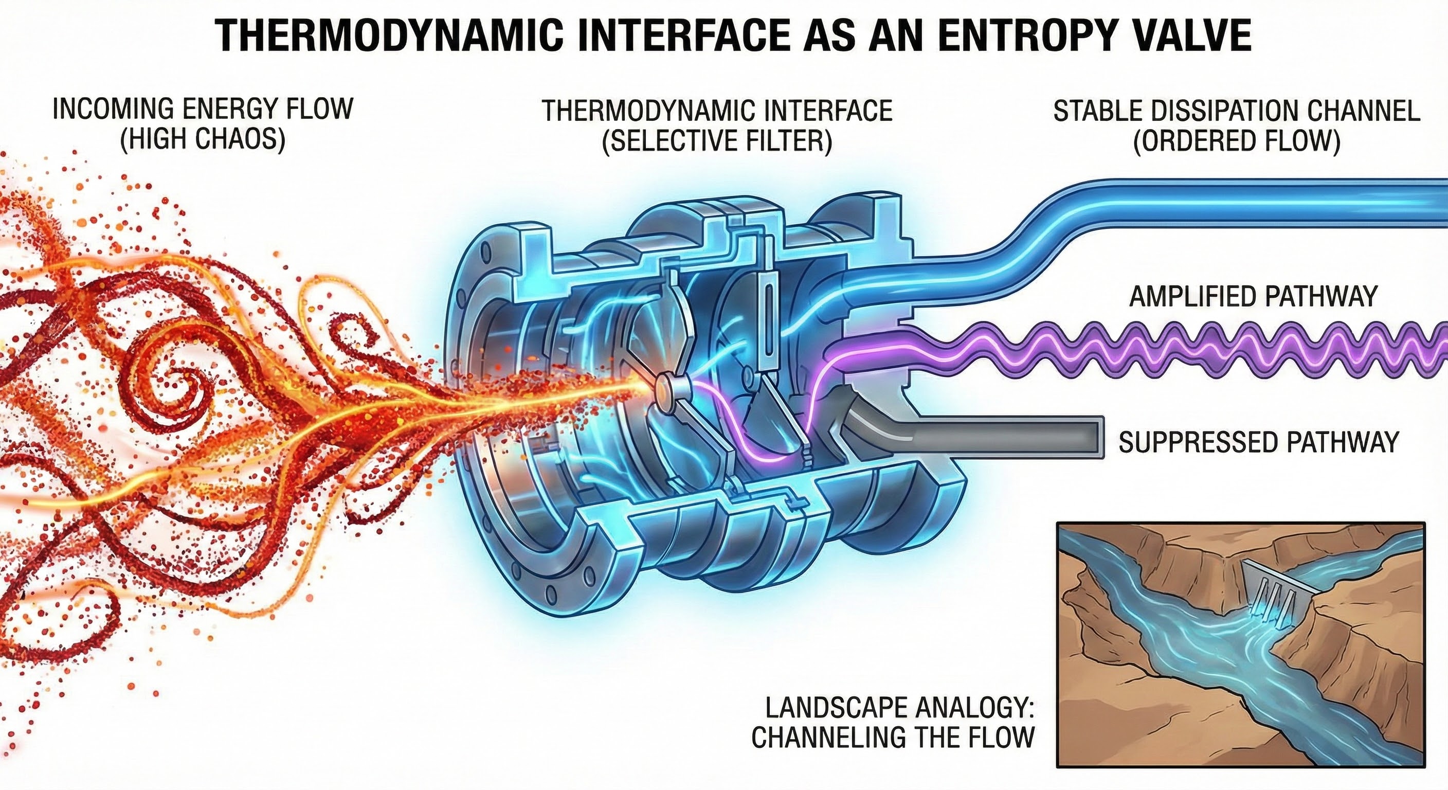 Thermodynamic Interface as an Entropy Valve
